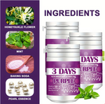 Purple Tooth Cleaning Powder