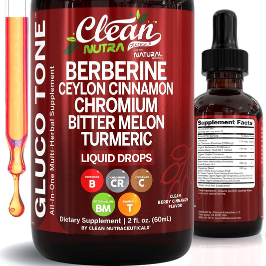 Vitality Labs | 7-in-1 Berberine & Ceylon Cinnamon Complex (120 Capsules)